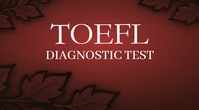 Диагностический Тест 1 TOEFL